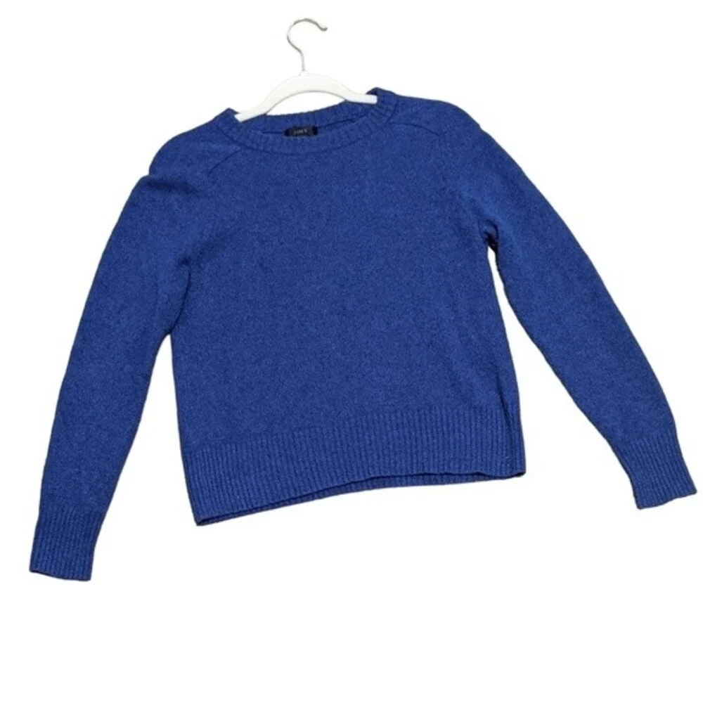 J. Crew wool pullover crew neck sweater violet  size Large